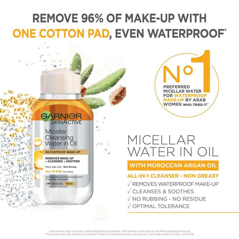 Skinactive Micellar Cleansing Water With Moroccan Argan Oil 100ml