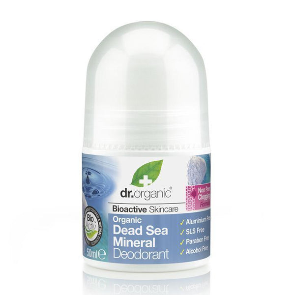 Dead Sea Minerals Deodorant 50 Ml-Dr Organic-UAE-BEAUTY ON WHEELS
