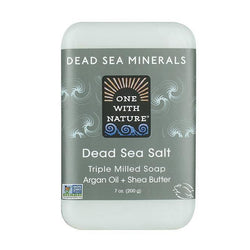 Dead Sea Salt Bar Soap-One With Nature-UAE-BEAUTY ON WHEELS