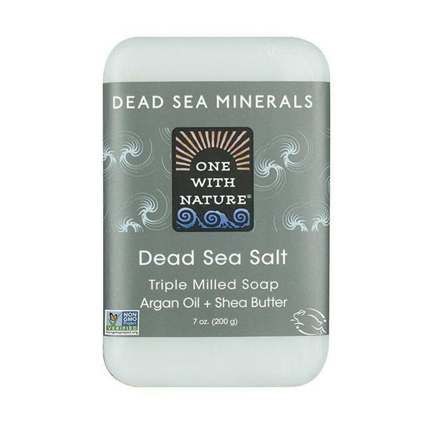 Dead Sea Salt Bar Soap-One With Nature-UAE-BEAUTY ON WHEELS
