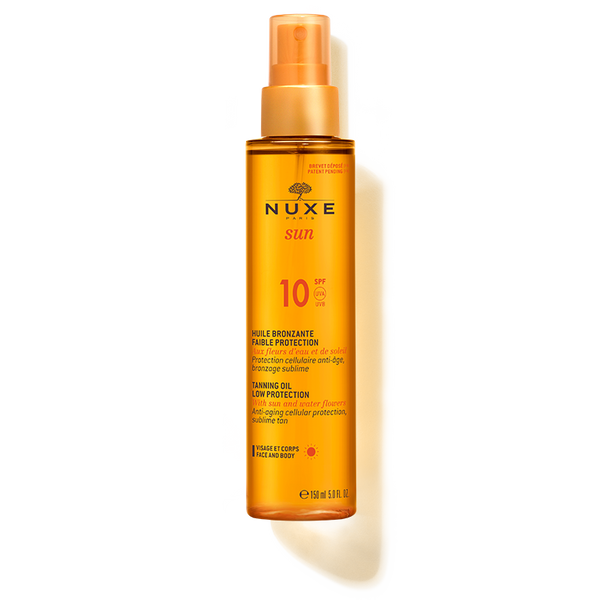 Nuxe-Tanning Oil Low Protection for Face and Body SPF 10-BEAUTY ON WHEELS