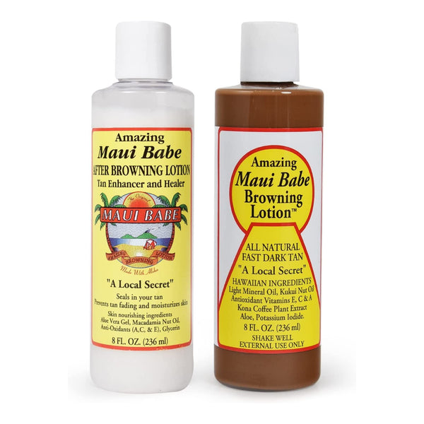 Maui Babe Browning Lotion & After Browning Tanning Lotion 8oz