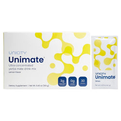 Unimate Natural Lemon Ultra Concentrated Yerba Mate Drink Mix-30 Packets