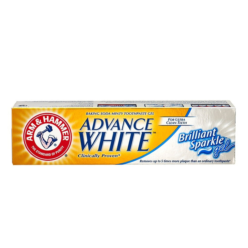 Advance White Brilliant Sparkle Gel Toothpaste 115g-ARM & HAMMER-UAE-BEAUTY ON WHEELS