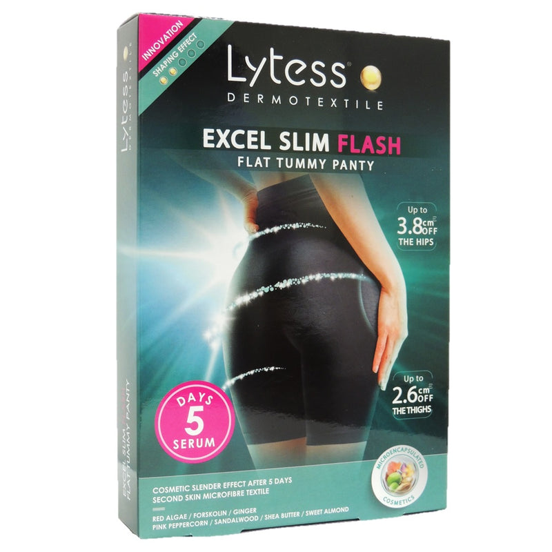 Excel Slim Flash Flat Tummy Panty S/M Black-Lytess-UAE-BEAUTY ON WHEELS