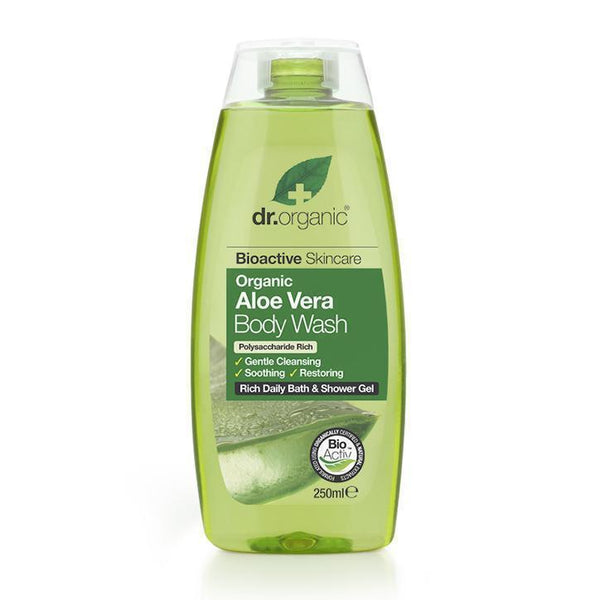 Aloe Vera Body Wash 250Ml-Dr Organic-UAE-BEAUTY ON WHEELS
