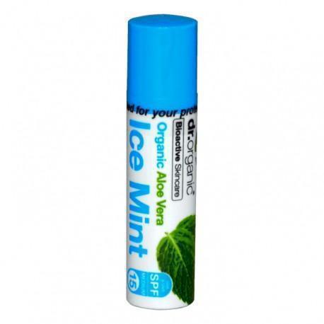 Aloe Vera Ice Mint Lip Balm 5.7Ml-Dr Organic-UAE-BEAUTY ON WHEELS