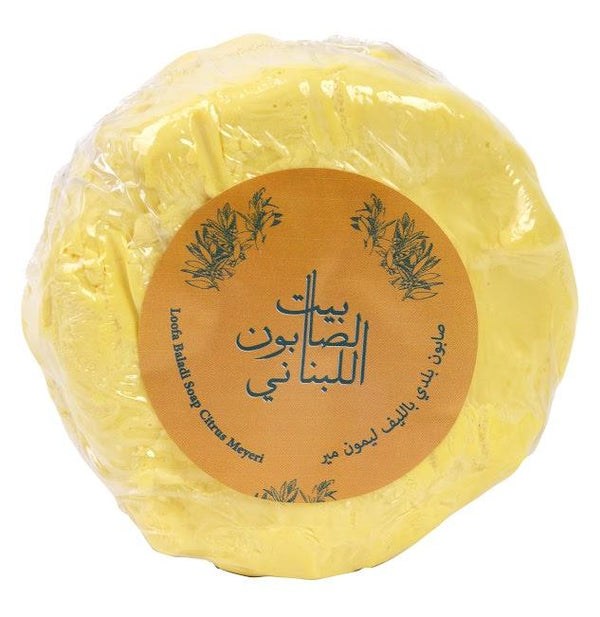 Bayt Al Saboun-Citrus Meyeri Loofa Baladi Soap 300G Online UAE | BEAUTY ON WHEELS