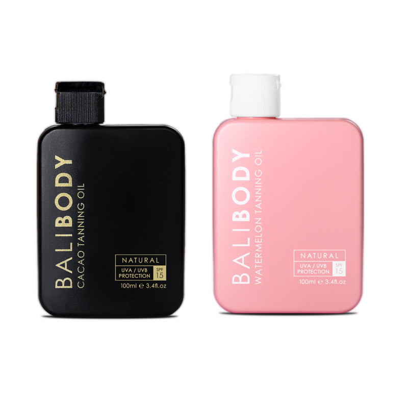 Cacao & Watermelon Tanning Oil SPF15 Set