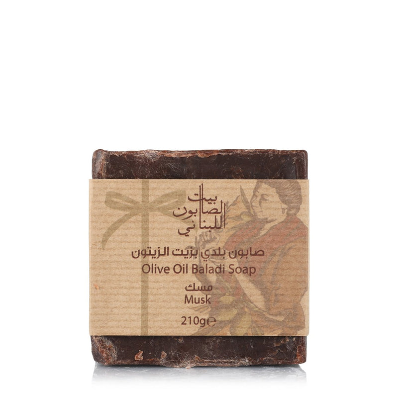 Bayt Al Saboun-Olive Oil Baladi Soap - Musk - 210gm-BEAUTY ON WHEELS
