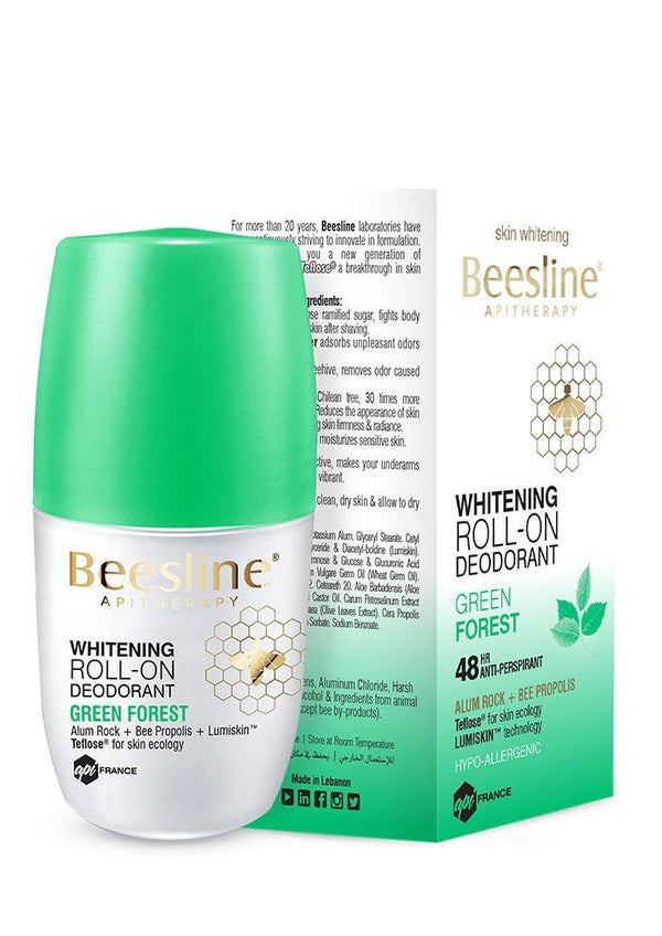Beesline-Whitening Roll-On Deo Green Forest 50Ml-BEAUTY ON WHEELS