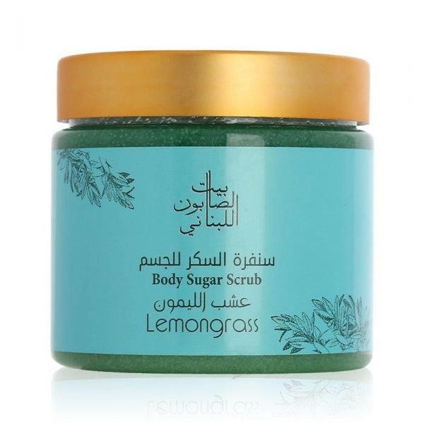 Bayt Al Saboun-Body Sugar Scrub Lemongrass 500G Online UAE | BEAUTY ON WHEELS