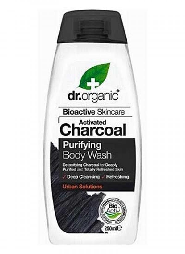 Charcoal Body Wash 250ml-Dr Organic-UAE-BEAUTY ON WHEELS