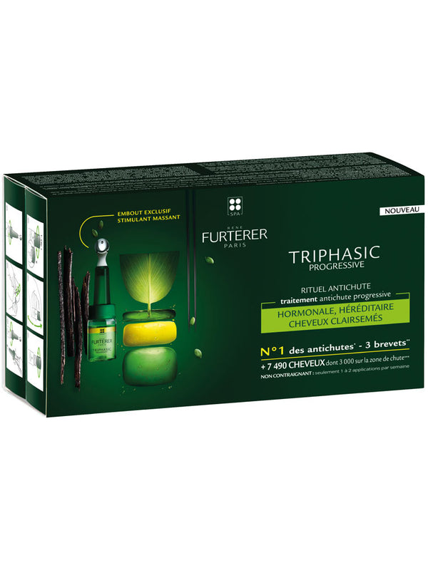 TRIPHASIC Serum Anti Hair Loss 8 X 5.5 Ml-Rene Furterer-UAE-BEAUTY ON WHEELS