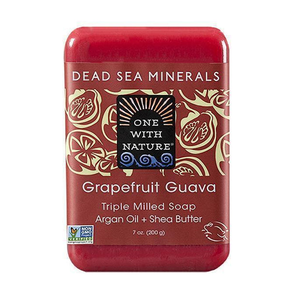 Grapefruit Guava Bar Soap-One With Nature-UAE-BEAUTY ON WHEELS
