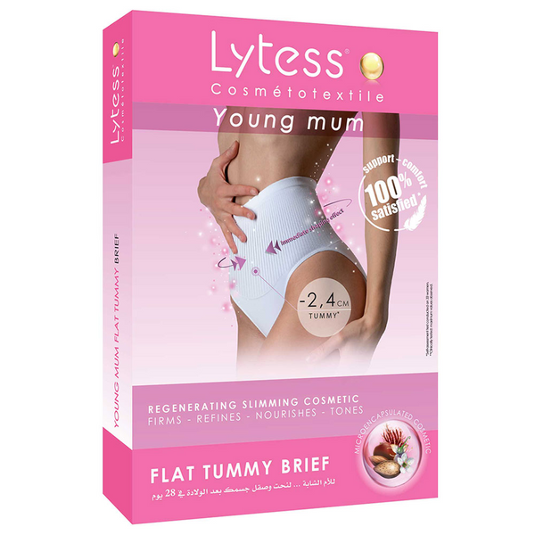 Young Mum Flat Tummy Brief - White