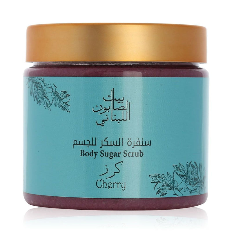 Bayt Al Saboun-Cherry Body Sugar Scrub 500G Online UAE | BEAUTY ON WHEELS