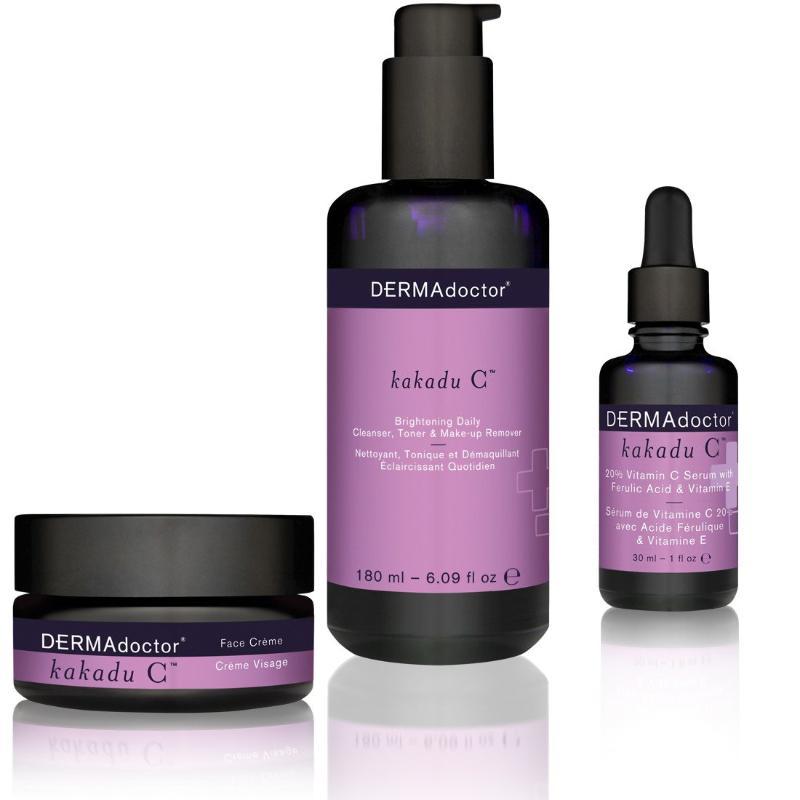 Kakadu C Cleanser, Serum & Face Crème Trio-DERMAdoctor-UAE-BEAUTY ON WHEELS