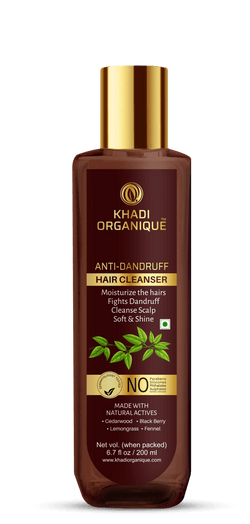 Khadi Organique-Anti-Dandruff Hair Cleanser With Curry Leaf-BEAUTY ON WHEELS