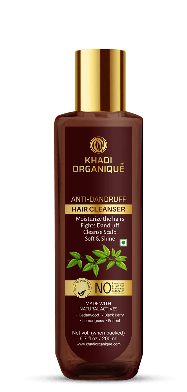 Khadi Organique-Anti-Dandruff Hair Cleanser With Curry Leaf-BEAUTY ON WHEELS
