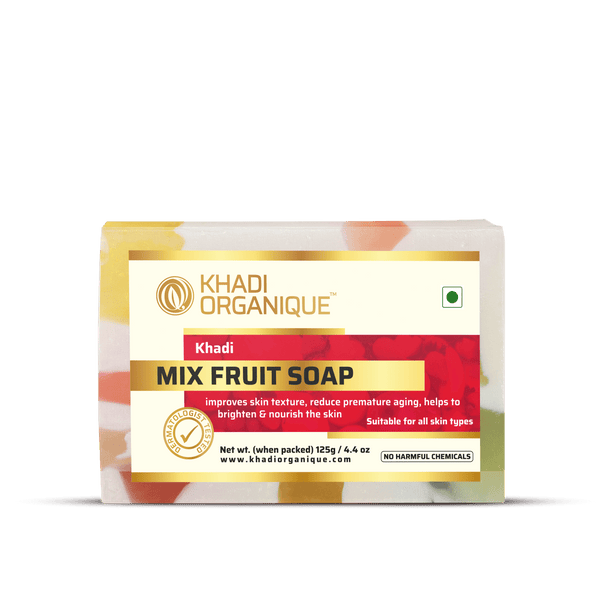 Khadi Organique-Mix Fruit Soap-BEAUTY ON WHEELS