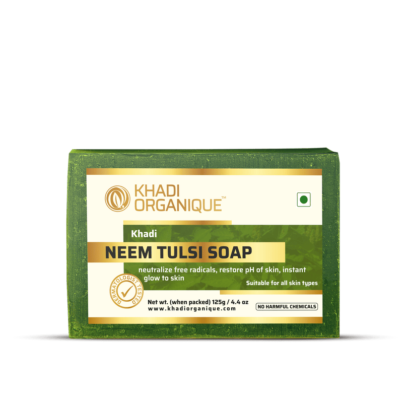 Khadi Organique-Neem Tulsi Soap-BEAUTY ON WHEELS