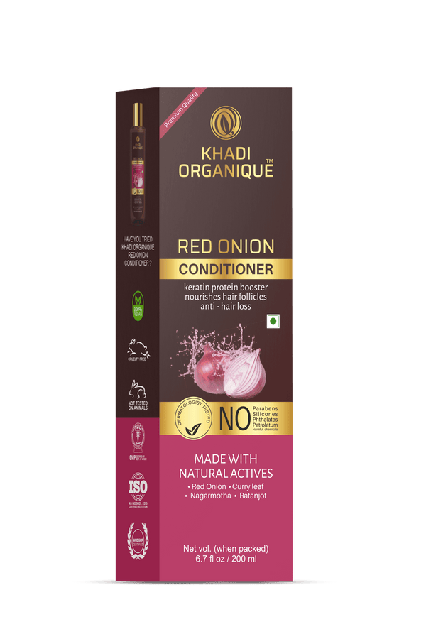 Khadi Organique-Red Onion Hair Conditioner-BEAUTY ON WHEELS