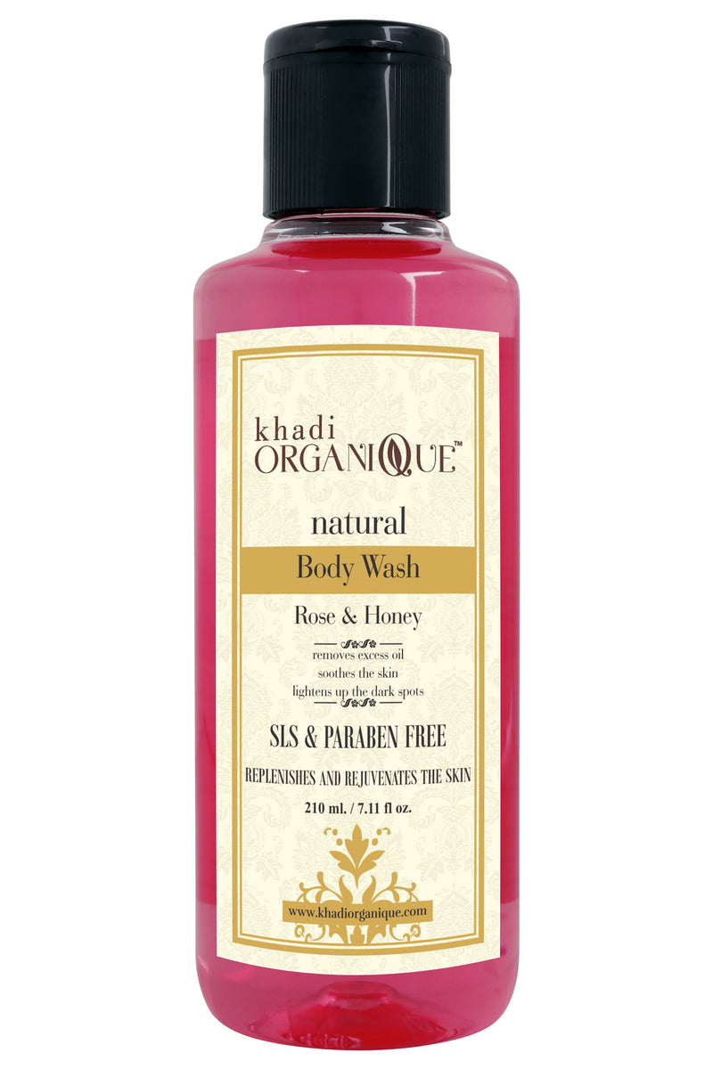 Khadi Organique-Rose & Honey Body Wash-BEAUTY ON WHEELS