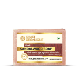 Khadi Organique-Sandalwood Soap-BEAUTY ON WHEELS