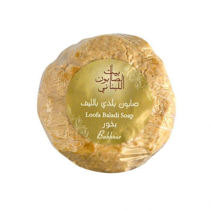 Bayt Al Saboun-Loofa Baladi Soap Bakhour 300G Online UAE | BEAUTY ON WHEELS
