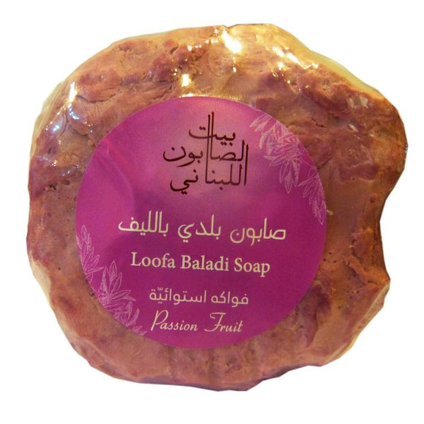 Bayt Al Saboun-Loofa Baladi Soap Passion Fruit 300G Online UAE | BEAUTY ON WHEELS