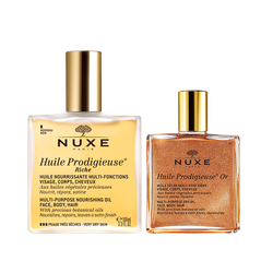 Nuxe-Huile Prodigieuse Riche and Shimmering Duo-BEAUTY ON WHEELS