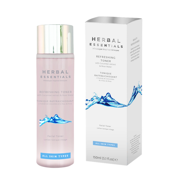 Refreshing Toner With Cucumber Extract & Rose Water-Herbal Essentials-UAE-BEAUTY ON WHEELS
