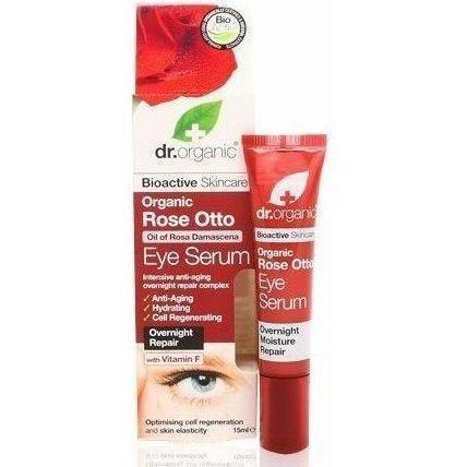 Rose Otto Eye Serum 15Ml-Dr Organic-UAE-BEAUTY ON WHEELS