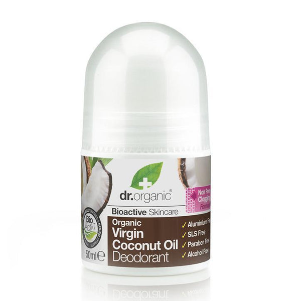 Virgin Coconut Oil Deodorant 50Ml-Dr Organic-UAE-BEAUTY ON WHEELS