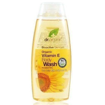 Vitamin E Body Wash-Dr Organic-UAE-BEAUTY ON WHEELS